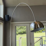 Brushed Metal Arc Floor Lamp - thumbnail 1 of 8