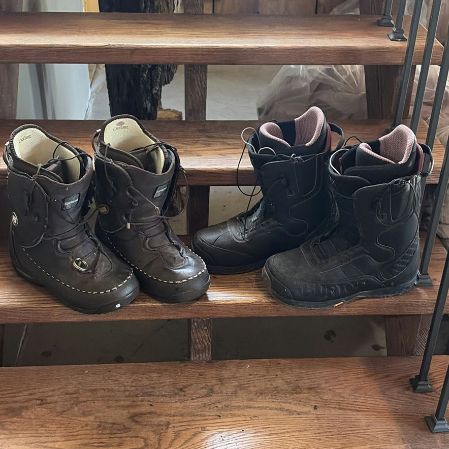 Burton Women's Supreme Snowboard Boots and Mens Black Snowboard Boots - image 1 of 9