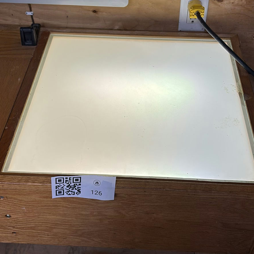 Wooden Light Table Workstation & Stained Glass Equipment - image 2 of 17