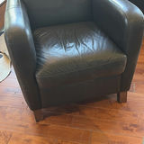Black Leather Armchair - thumbnail 4 of 13