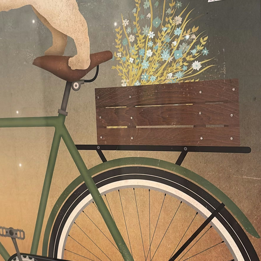 Framed Pug Bicycle Company Wall Art Print - image 5 of 7