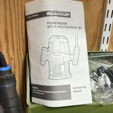 Mastercraft Plunge Router with 5-Piece Router Bit Set - thumbnail 4 of 7