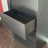 Black Five-Drawer Chest Dresser - thumbnail 5 of 8