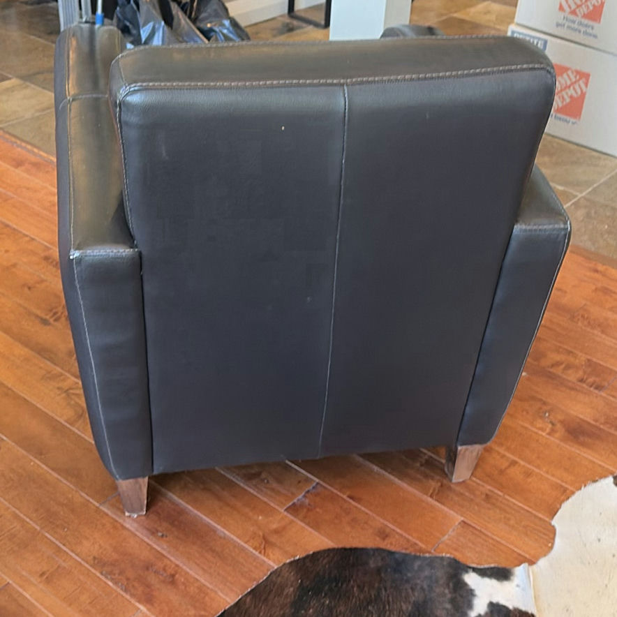 Black Leather Armchair - image 10 of 11