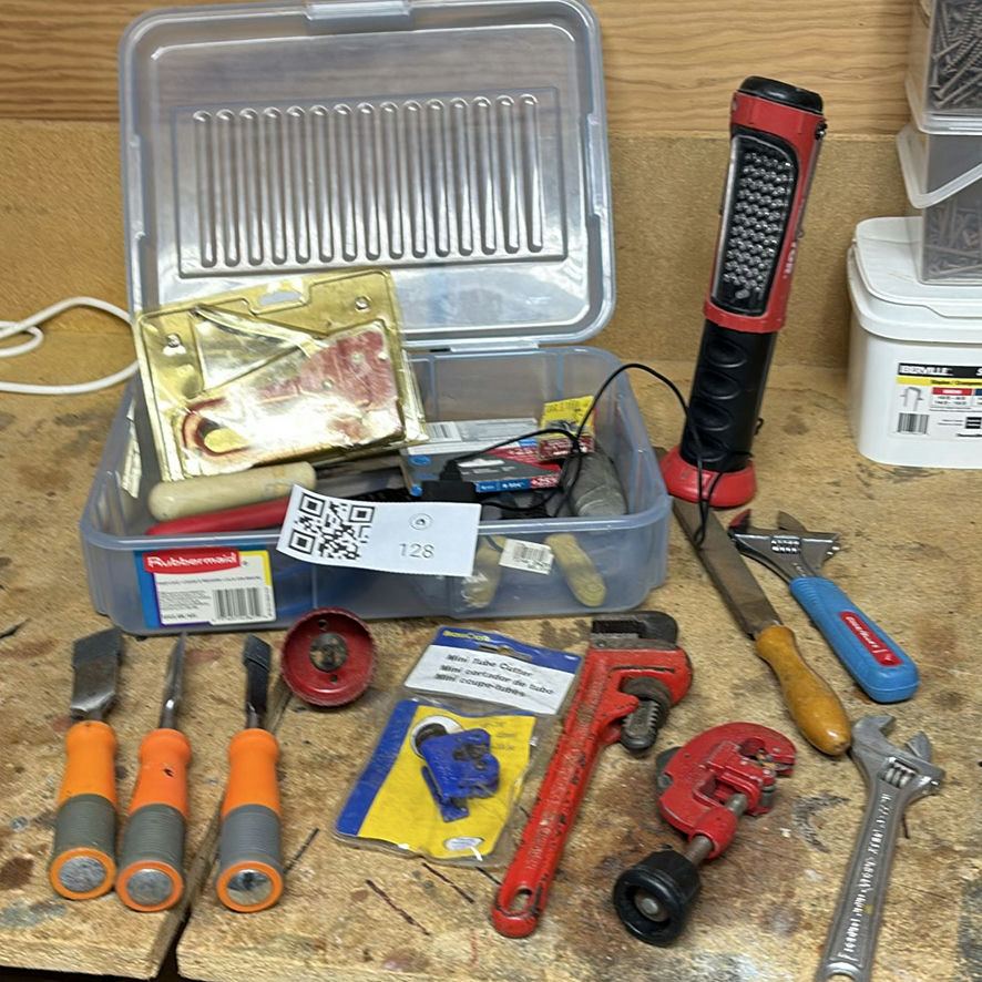 Assorted Hand Tools, Staple Gun, Work Light, and Tool Organizer - image 1 of 7