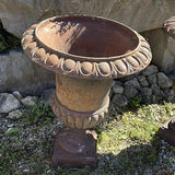 Pair of Cast Iron Garden Urns - thumbnail 4 of 12