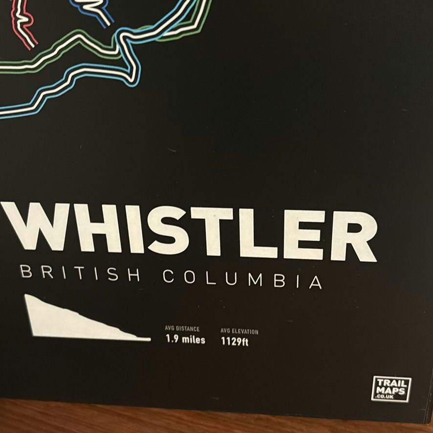 Ski Hill Canvas Art and Whistler Trail Map Print - image 6 of 9