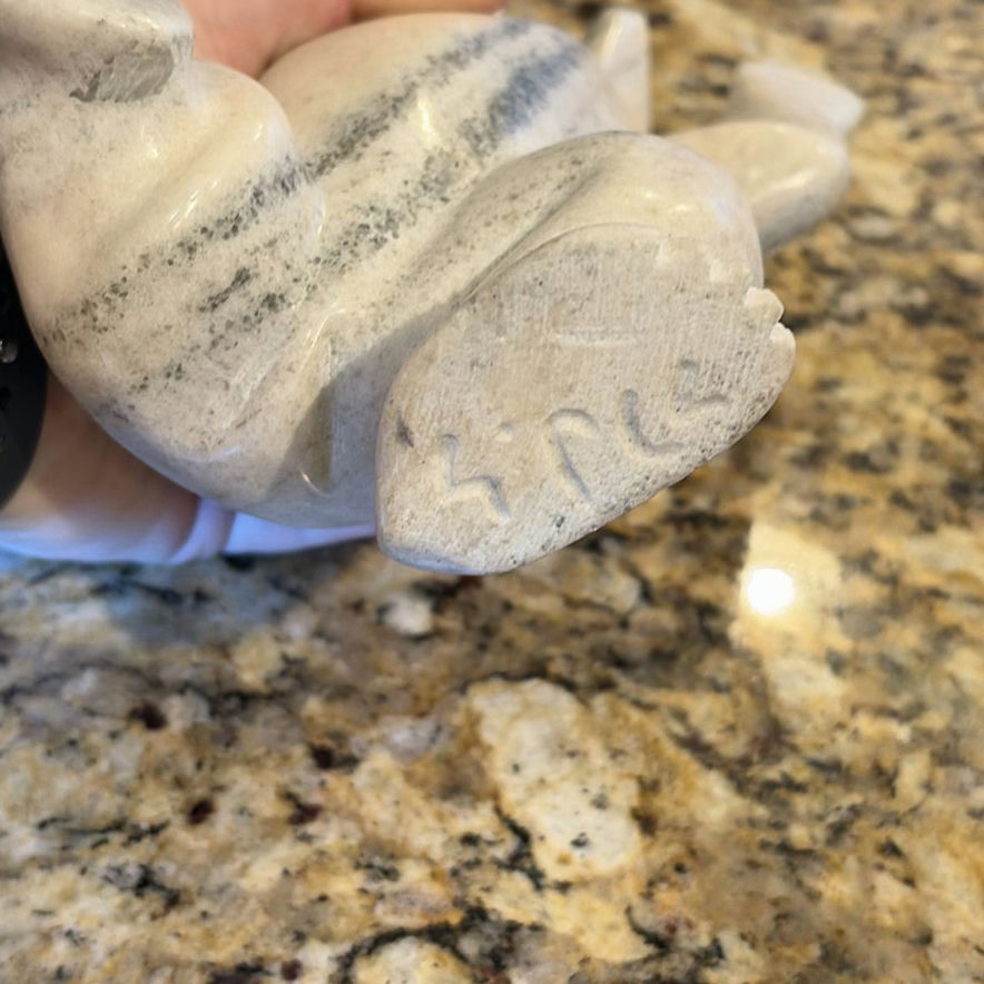Carved Polar Bear Figurine - image 7 of 8