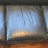 Black Leather Three-Seat Sofa - thumbnail 5 of 15