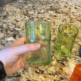 Set of Six Colored Handblown Glass Tumblers - thumbnail 7 of 7