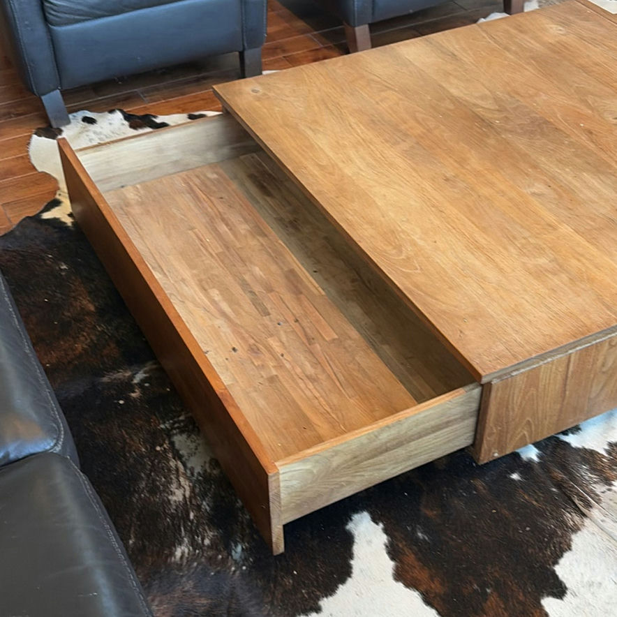 Wood Coffee Table with Storage Drawers - image 3 of 15
