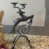 Rustic Holiday Decor Assortment with Angels, Reindeer, and Candle Holders - thumbnail 6 of 23