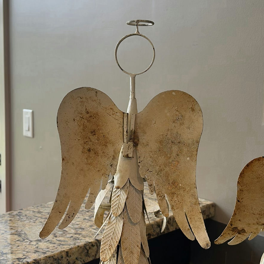 Rustic Holiday Decor Assortment with Angels, Reindeer, and Candle Holders - image 22 of 23