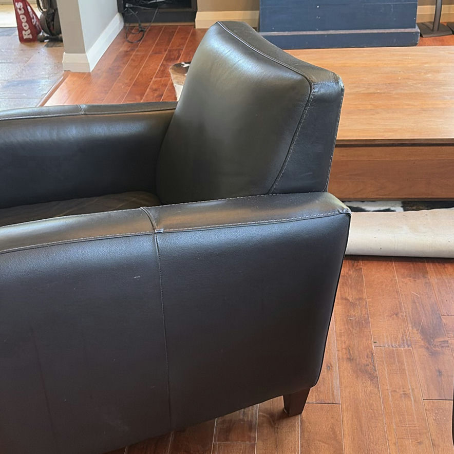 Black Leather Armchair - image 11 of 13
