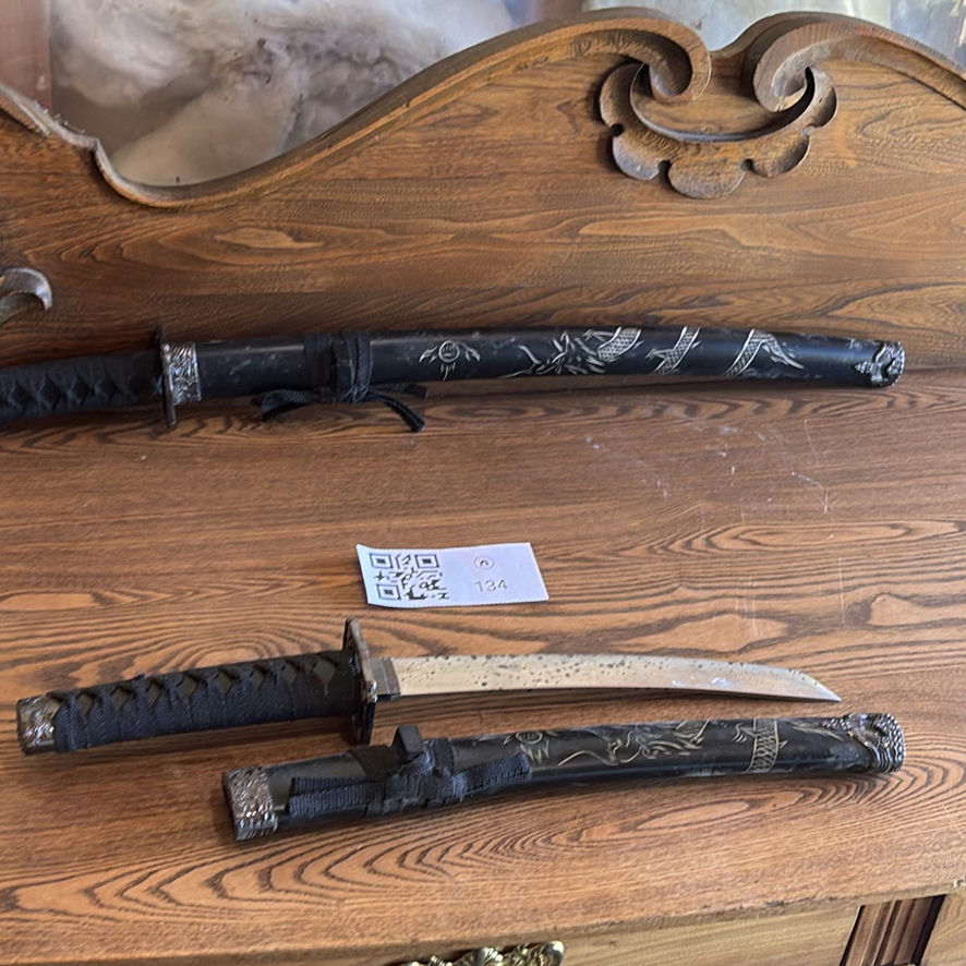 Decorative Samurai Sword and Short Sword Set - image 2 of 11