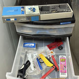 Assorted Bicycle Parts, Snowboard Bindings, and Storage Drawers - thumbnail 3 of 12