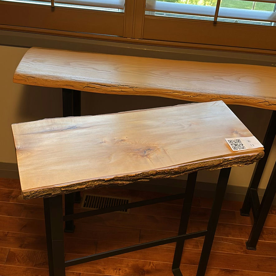 Two Live Edge Wood Console Tables - image 3 of 15