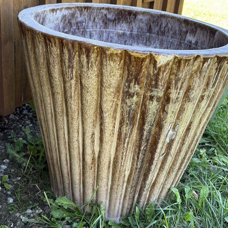 Two Large Outdoor Planters - image 7 of 10