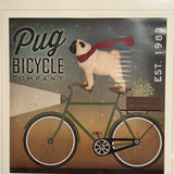 Framed Pug Bicycle Company Wall Art Print - thumbnail 4 of 7