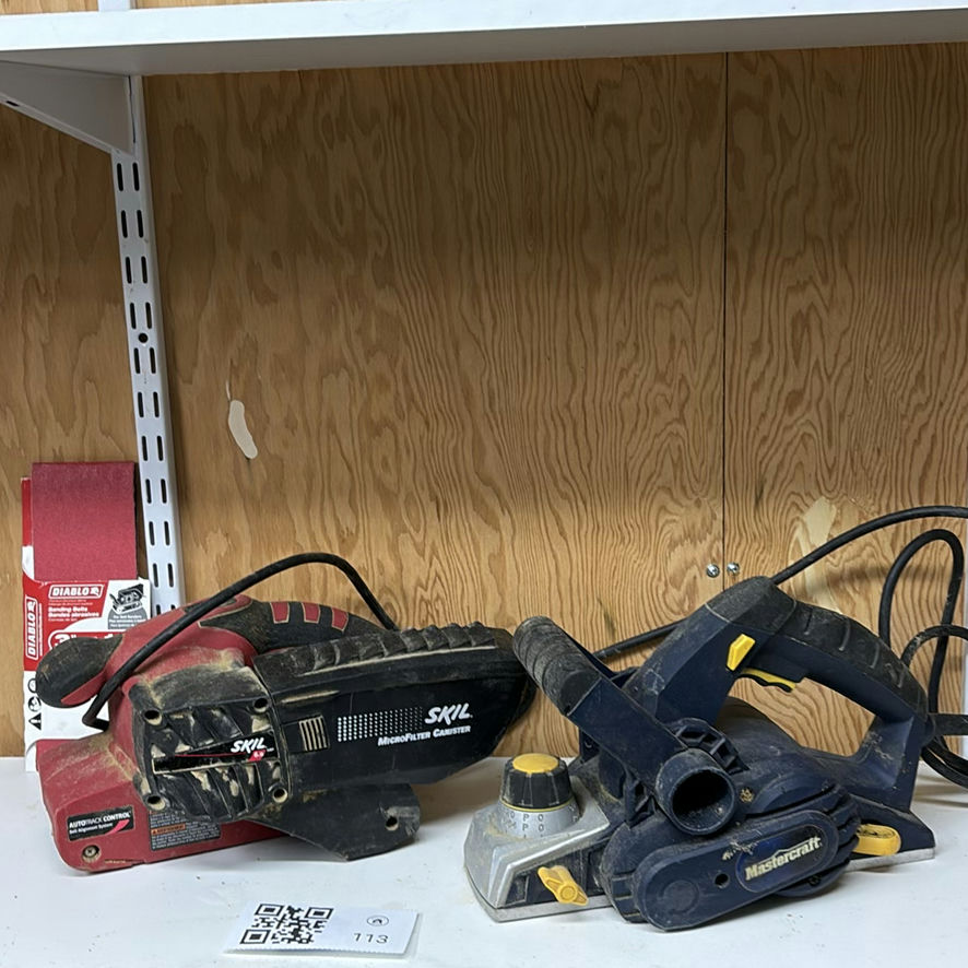 SKIL Belt Sander and Mastercraft Planer - image 1 of 12