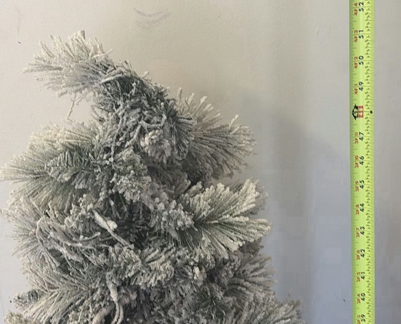 Flocked Artificial Christmas Tree in Metal Bucket - image 4 of 4