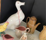 Assorted Ceramic and Glass Decorative Pitchers, Teapots, and Figurines - thumbnail 5 of 9