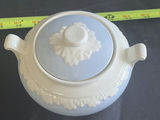 Blue and White Dinnerware Set with Plates, Cups, Teapot, and Creamer - thumbnail 10 of 12