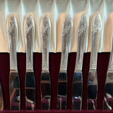 Silverplated Flatware Set with Wooden Storage Case - thumbnail 8 of 9