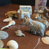 Mixed Ceramic Animal Figurines, Seashells, and Decorative Items - thumbnail 5 of 10