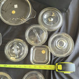 Collection of Clear Glass Serving Dishes and Lids - thumbnail 11 of 12