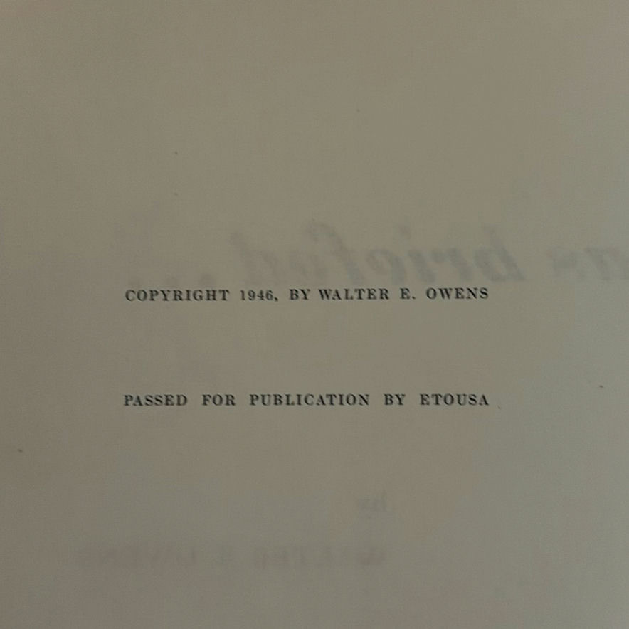 "as briefed..." Hardcover Book by Walter E. Owens - image 4 of 5