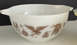Vintage Milk Glass Mixing Bowls and Covered Casserole Dish - thumbnail 9 of 10