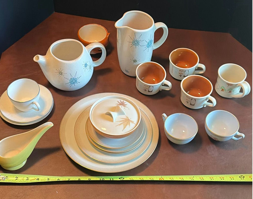 Mid-Century Style Ceramic Dinnerware and Serving Pieces - image 1 of 8
