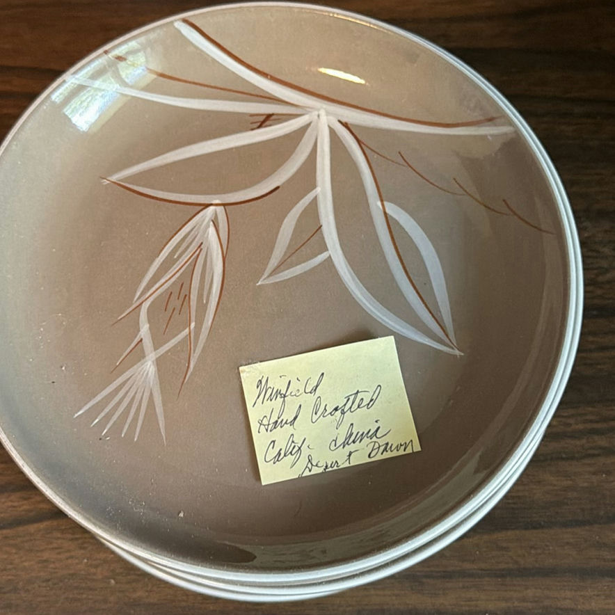 Winfield Hand Crafted California China Desert Dawn Porcelain Plates - image 4 of 6