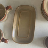 Stoneware Dinnerware Set with Cups, Plates, Bowls, Pitcher, Butter Dish, and Covered Container - thumbnail 5 of 8
