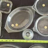 Collection of Clear Glass Serving Dishes and Lids - thumbnail 5 of 12