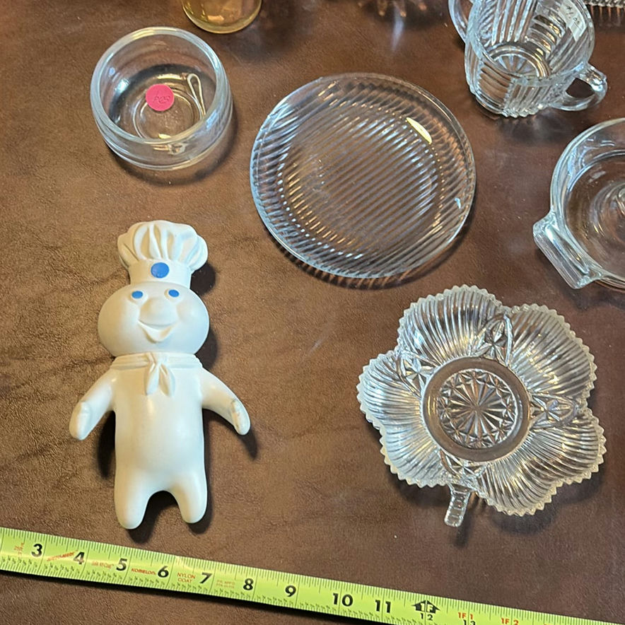 Assorted Vintage Glassware and Pillsbury Doughboy Figure - image 2 of 8