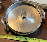 Assorted Vintage Glassware, Serving Trays, Bowls, Cups, and Metal Serving Dish - thumbnail 2 of 8