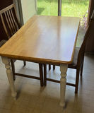 Wooden Dining Table and Two Chairs - thumbnail 1 of 10