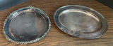 Two Silver-Tone Serving Trays - thumbnail 1 of 5