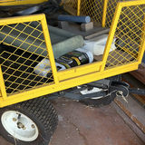 Yellow Utility Garden Cart with Assorted Yard and Workshop Items - thumbnail 3 of 5