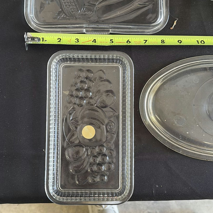 Collection of Clear Glass Serving Dishes and Lids - image 3 of 12