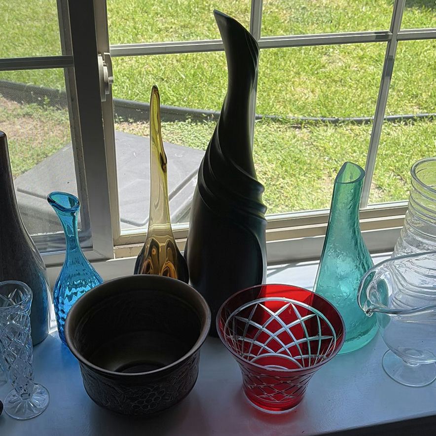 Collection of Decorative Glassware, Vases, and Ceramic Containers - image 4 of 10