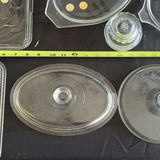 Collection of Clear Glass Serving Dishes and Lids - thumbnail 4 of 12