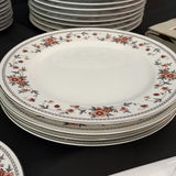 Floral Pattern Dinnerware Set with Plates, Cups, Saucers, Bowls, Platter, and Butter Dish - thumbnail 9 of 17