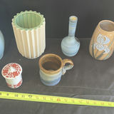 Assorted Ceramic Pitchers, Vases, Mug, Covered Containers, and Decorative Plate - thumbnail 3 of 6