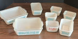 Vintage Milk Glass Food Storage Containers with Lids - thumbnail 1 of 7