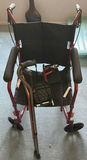 Medline Transport Wheelchair and Cane - thumbnail 1 of 5