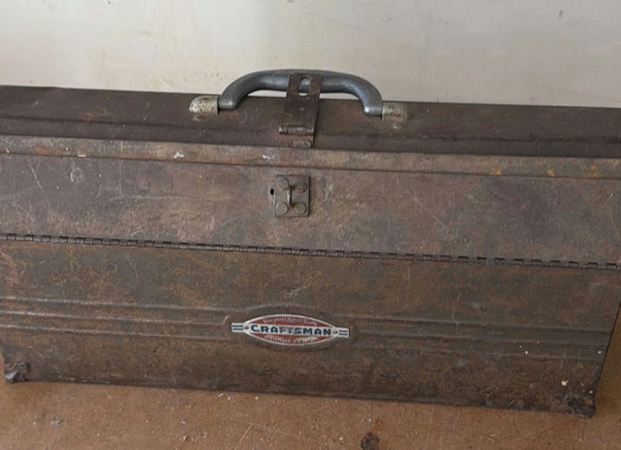 Craftsman Metal Toolbox with Assorted Hardware and Hammers - image 1 of 4