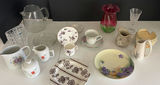 Assorted Ceramic and Glass Serveware and Decorative Pieces - thumbnail 1 of 19